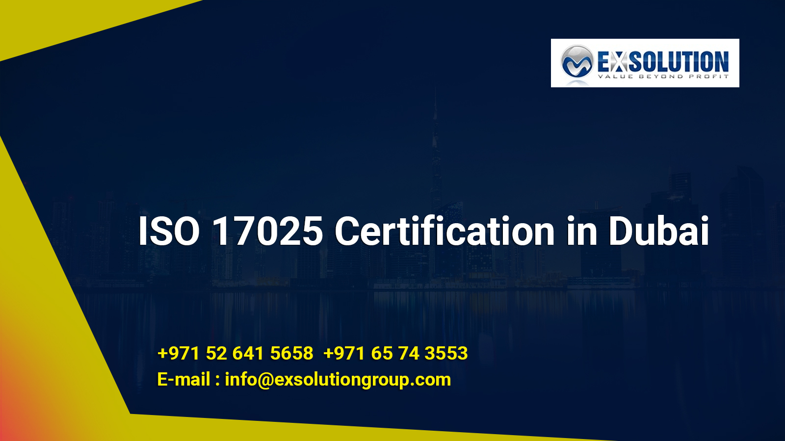 ISO 17025 Certification in Dubai